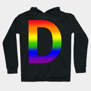 Rainbow Letter D Hoodie